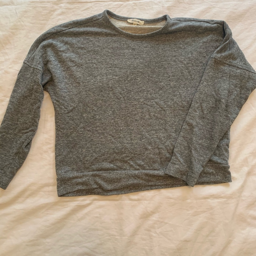 Grey crew neck sweatshirt from madewell